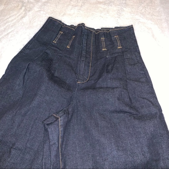 Rachel Roy Denim, Paperbag High Waisted Capri Jeans, sz 28 - Picture 5 of 12